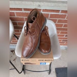 Men's Cognac Brown Chukka Business Casual Shoes